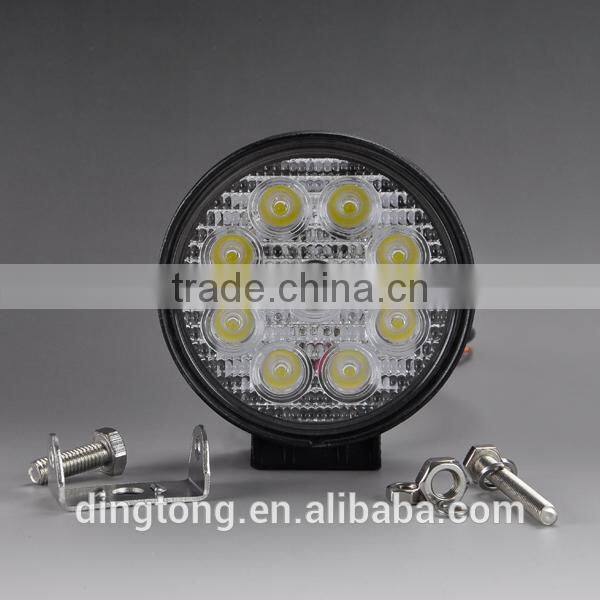 27w LED Driving / Utility Light Round motorized spotlight led driving light