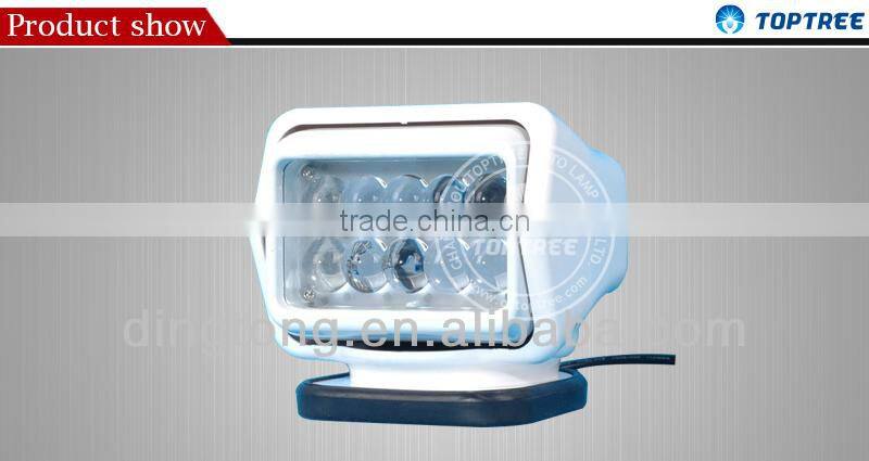 Waterproof ip68 Powerful 50W CREE 12V 24V Military Portable led marine remote searchlight