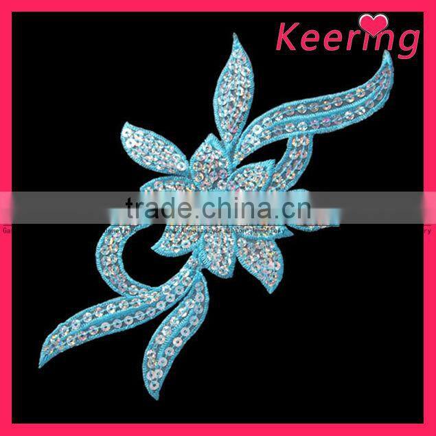fabric and sequins embellishment for furniture WPH-1077
