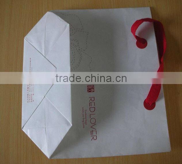 customized colorful cosmetic paper shopping bags