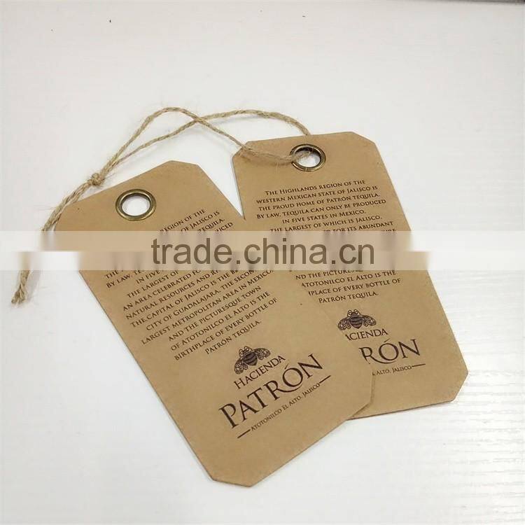 2017 china custom fancy garment paper hang tags