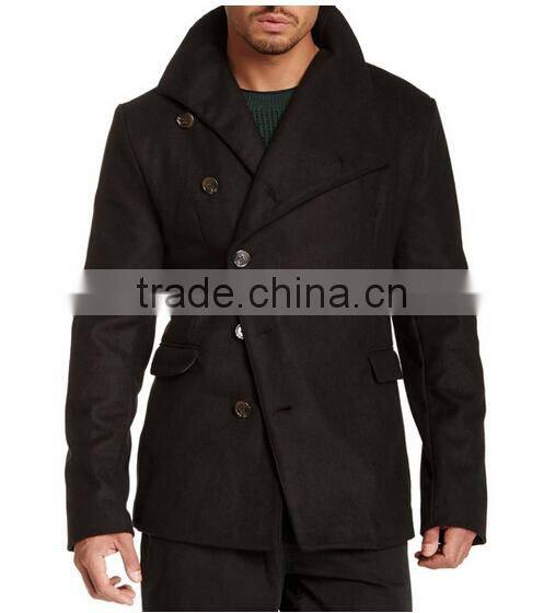 Men's Draped-neck Spy Coat