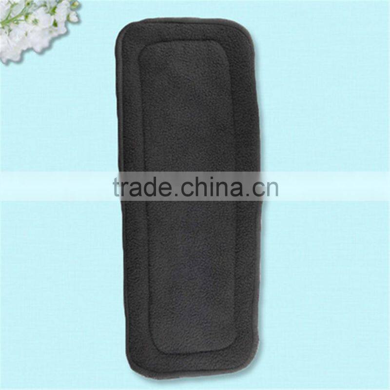 Super absorption baby cloth diaper insert bamboo charcoal profolding cloth diaper insert