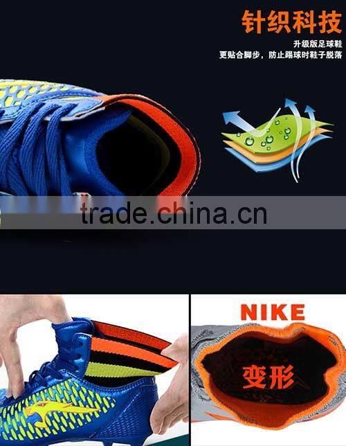 wholesale soccer shoes for men women children sport play football on the grass