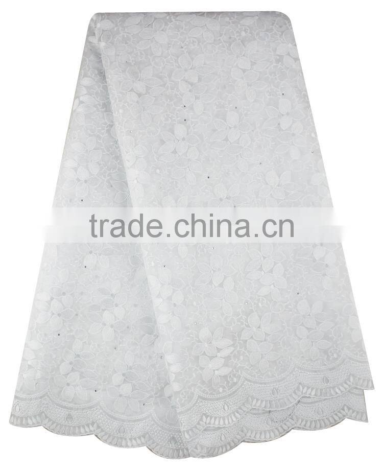 Bestway Nigerian Traditional Wedding Dress Organza Big Lace Fabric With Sequins