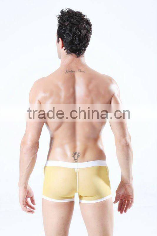 Wholesale men's sexy picture sheer mens underwear boxers nylon boxer shorts for men colorful panties