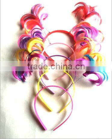 Christmas series toys soft plush hairband Cute snowman & Santa Claus hair jewelry for 2016 Christmas promotion gifts