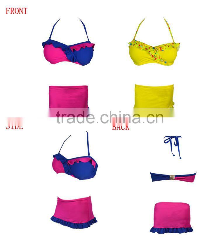 hot sale fancy the swimwear bikini and beach bikini skirts
