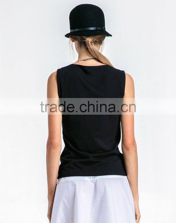 Custom fancy casual loose tank tops wholesale