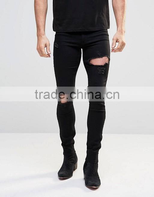 custom leather labels for scratch jeans new fashion jeans pants