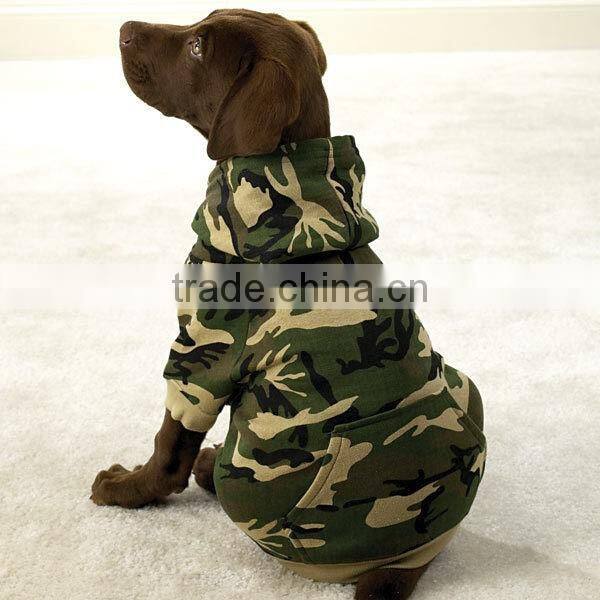 Camo hoodie dog clothes pet clothes