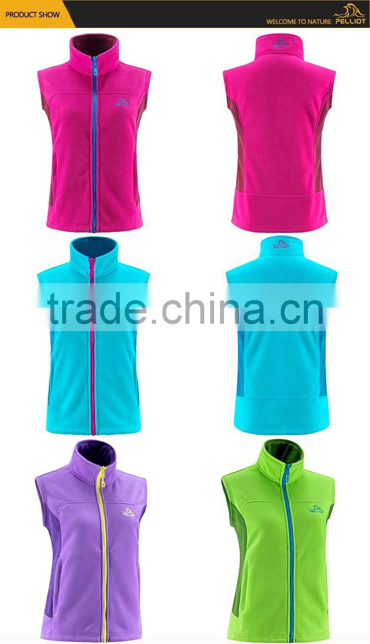 Spring Wholesale Women Customized Design Vest Fleece Jackets