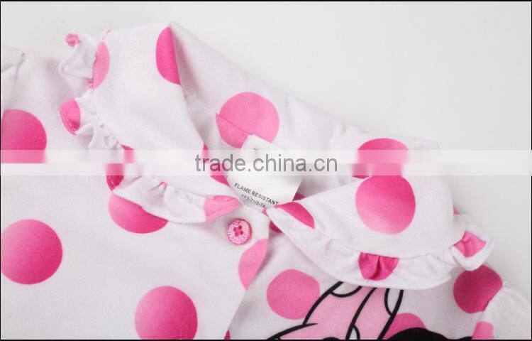 Baby girl Mickey Mouse printing two-piece license pajamas