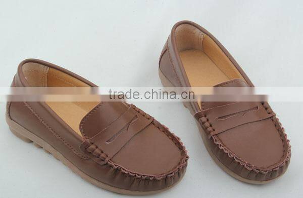 Shenzhen rubber sole baby and children cssual boat shoes
