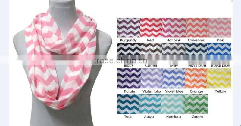 Wholesale Chevron Jersey Infinity Scarf