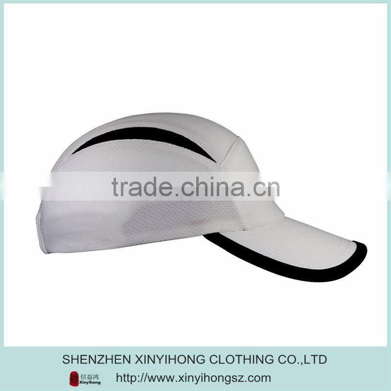 wholesale polyester mesh quick dry golf cap , sports hats with 3D embroidery logo