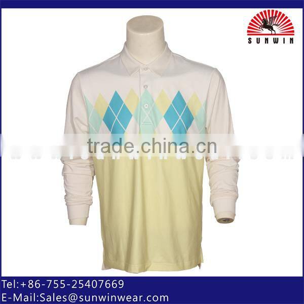 2015 custom high quality sublimationm long sleeve archer jersey/poloshirt