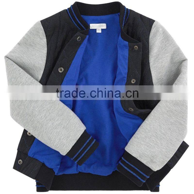 Two tone bomber girls designer winter jacket varsity windbreak jacket