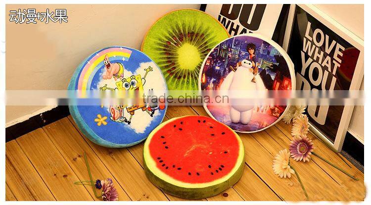 R1929H Hot selling Summer Fruit Round Pet Cushion Cat Dog Mat Pet Pad Bed
