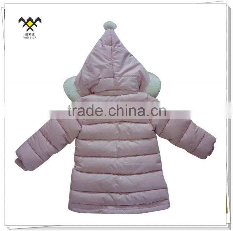 sweet girl lined fleece bulk wholesale jacket with hood