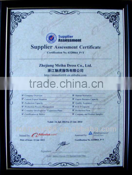 hgih yarn count high density tuxedo shirt for man