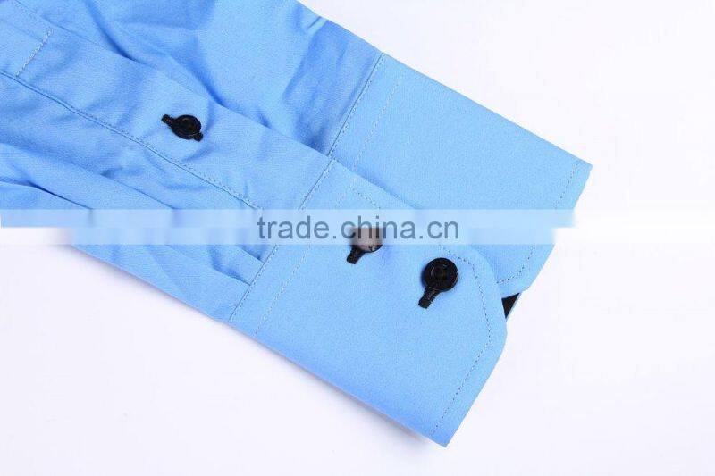 2017 double collar men shirt dress shirt causal shirt spandex /cotton