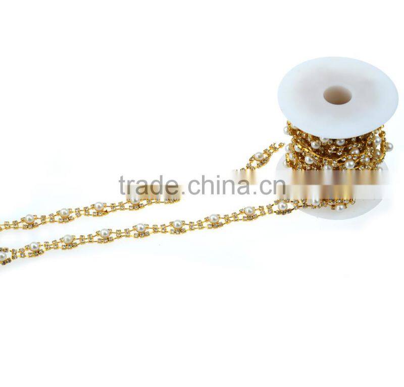 Factory Directly Hot Sell Pearl&Rhinestone Trimming