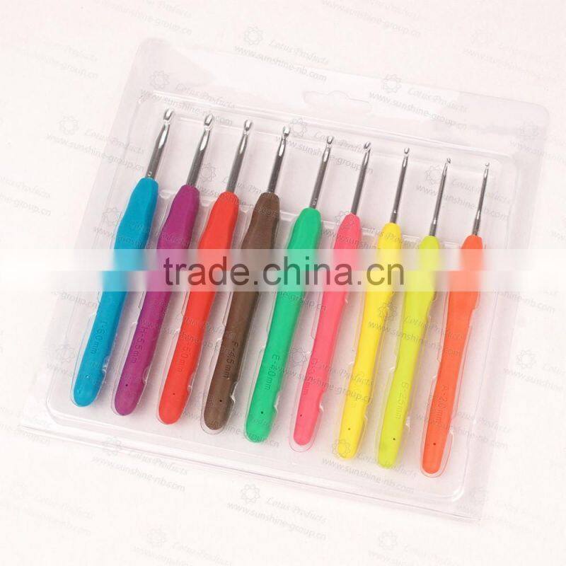 New Design High Quality Soft Handle TPR Crochet Hook