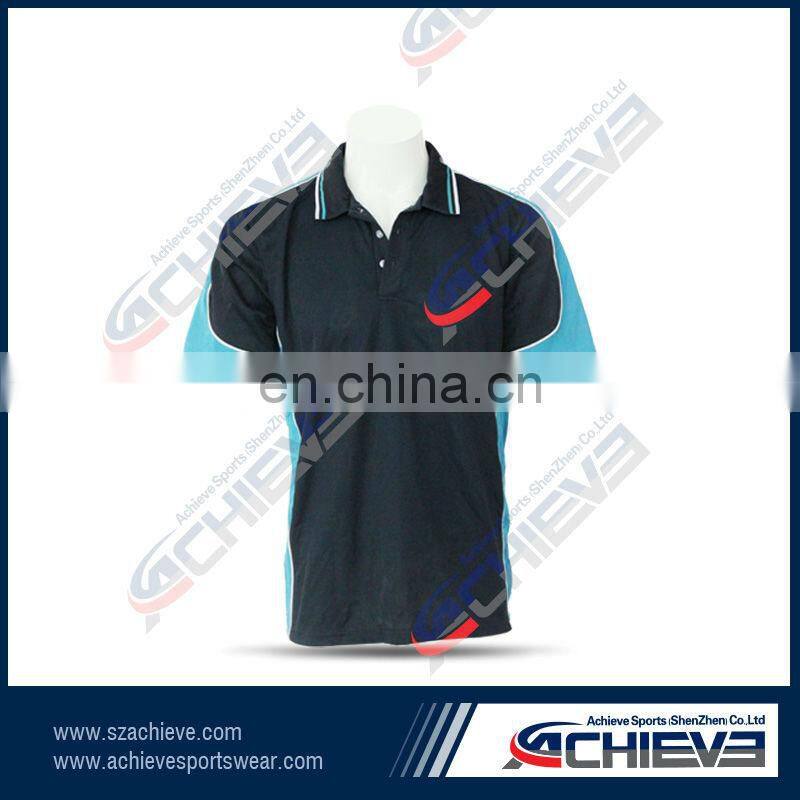 2017 New lifestyle men polo shirts sports performance stripes sublimated polo tshirts