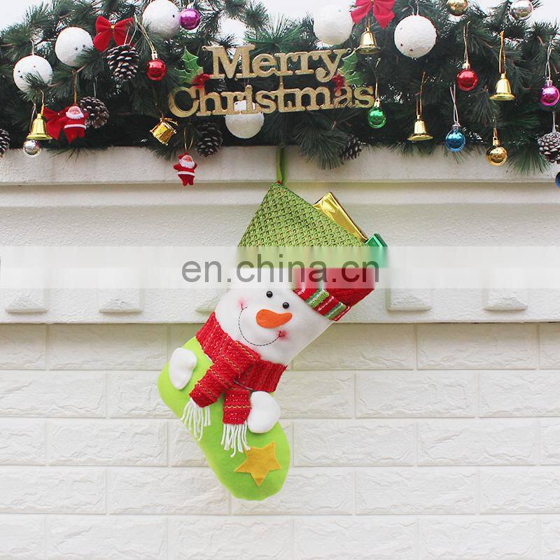 Amazing Chrismas Decoration Santa Claus Snowman Elk Stocking