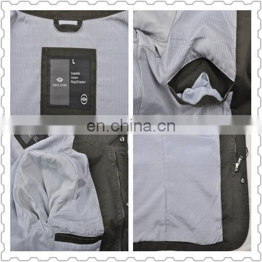 lastest fashion mens spring handsome cotton thin military overcoat