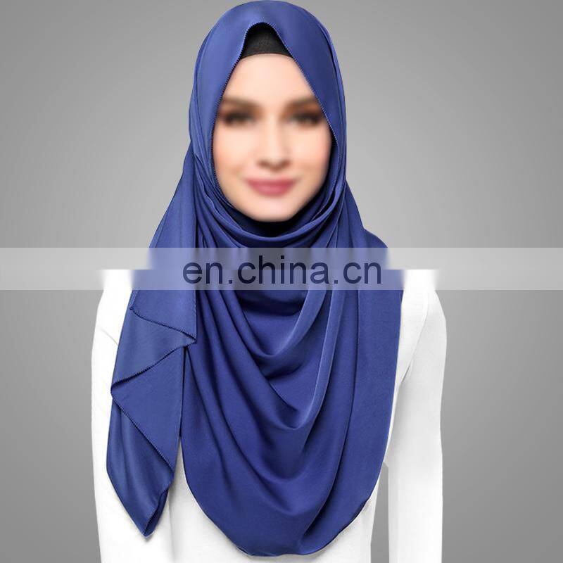 New Arrival Muslim Accessories Hotsale Islamic Plain Scarf Good Quality Middle East Region Turkish Hijab