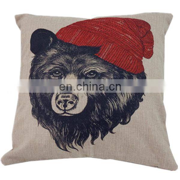 Custom cheap sofa car seat linen cushion cover50x50 fashion decorative pillow cover