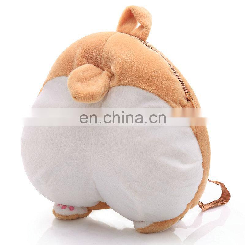 White Polar Bear Plush Backpacks Children School Bags Animal Stuffed Bag