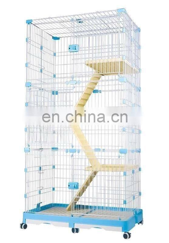 Cat Cages with Climbing Ladders & Rest Benches, Indoor Cat Home Cages in Small-Medium-Large single-double-three layer