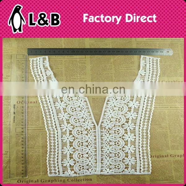 New Design Embroidery Neckline Milk Silk Applique Collar