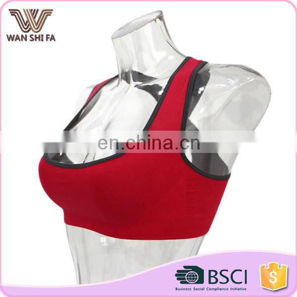 Fashionable cheap wholesale comfortable breathable cross sports bras