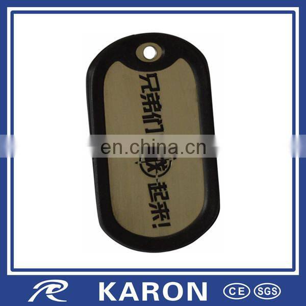 wholesale printed cheap dog tag necklaces in stainless iron