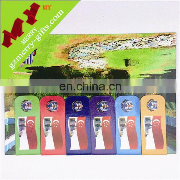 DIY colorful logo custom book mark / wholesale magnetic bookmark