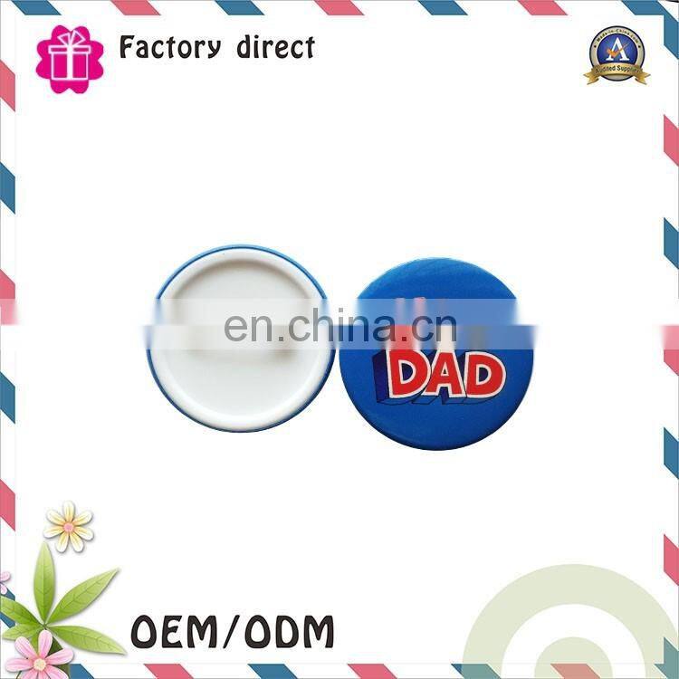 Cheap Round Advertising Tin Button Badge Pin/Blank Tinplate Badge Suppliers/Manufacturers