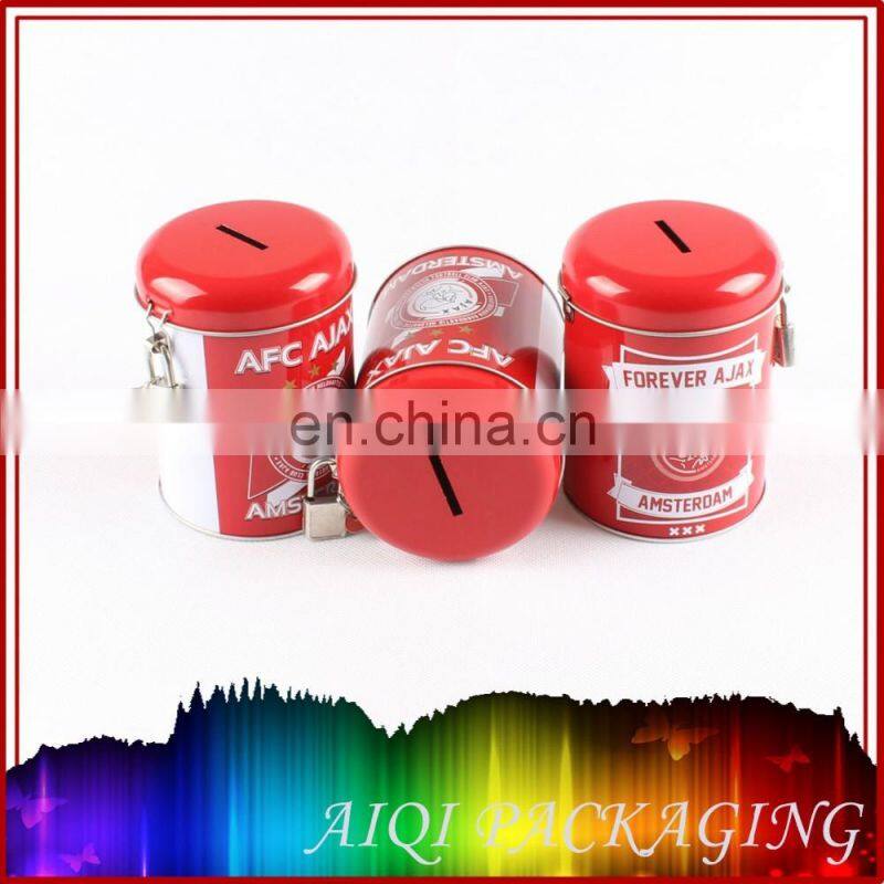 Cola Shaped Coin Tin Box