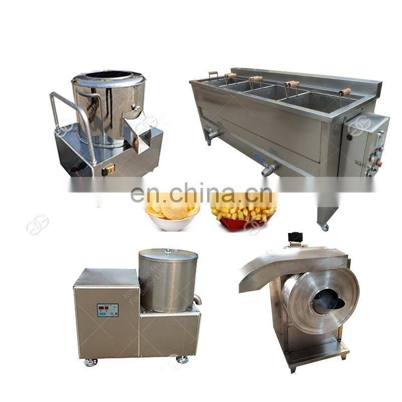 High Quality Semi-Automatic French Fries Making Machine Small Potato Chips Fired Potato Stick Machine