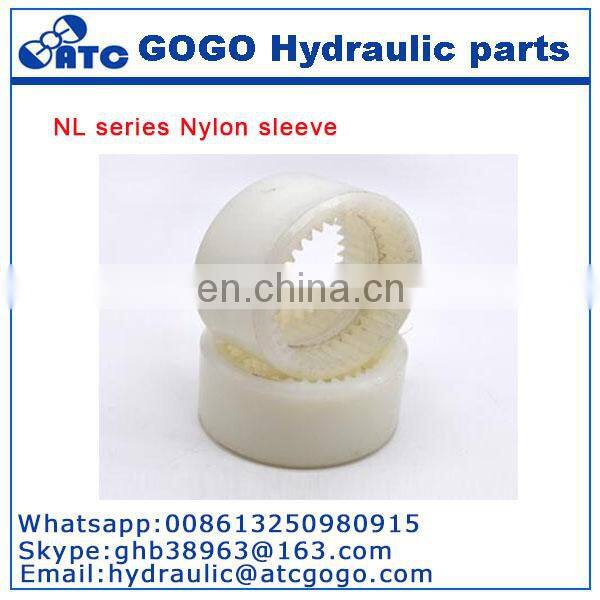 Nylon sleeve internal gear coupling NL8, hydraulic pump coupling, NL3, NL4.NL5, NL6, NL7
