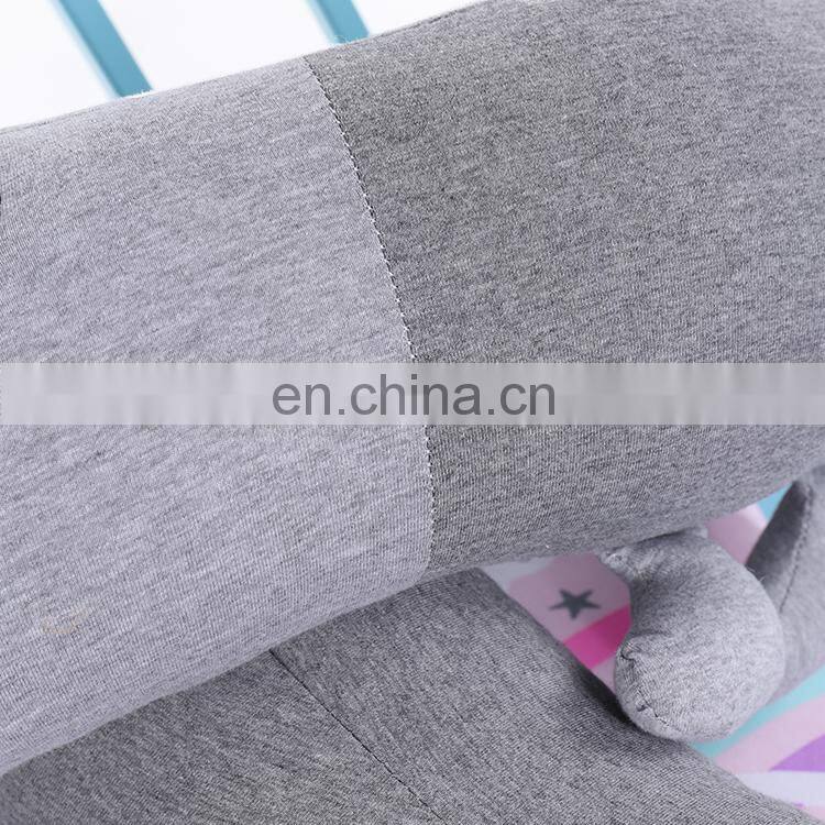 Creative Crocodile Plush Pillows Baby Crib Bumper Pads with Printed Liner Cartoon Animal Shape Pillows