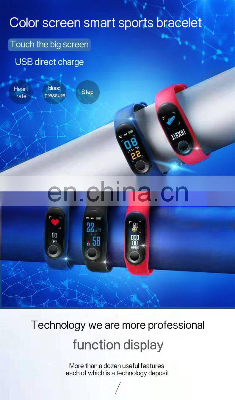 Golden Sky M3 Smart Watch Slim Full Touch Screen Female Smart Watch With Blood Pressure And Heart Rate Sport Bracelet Wristband