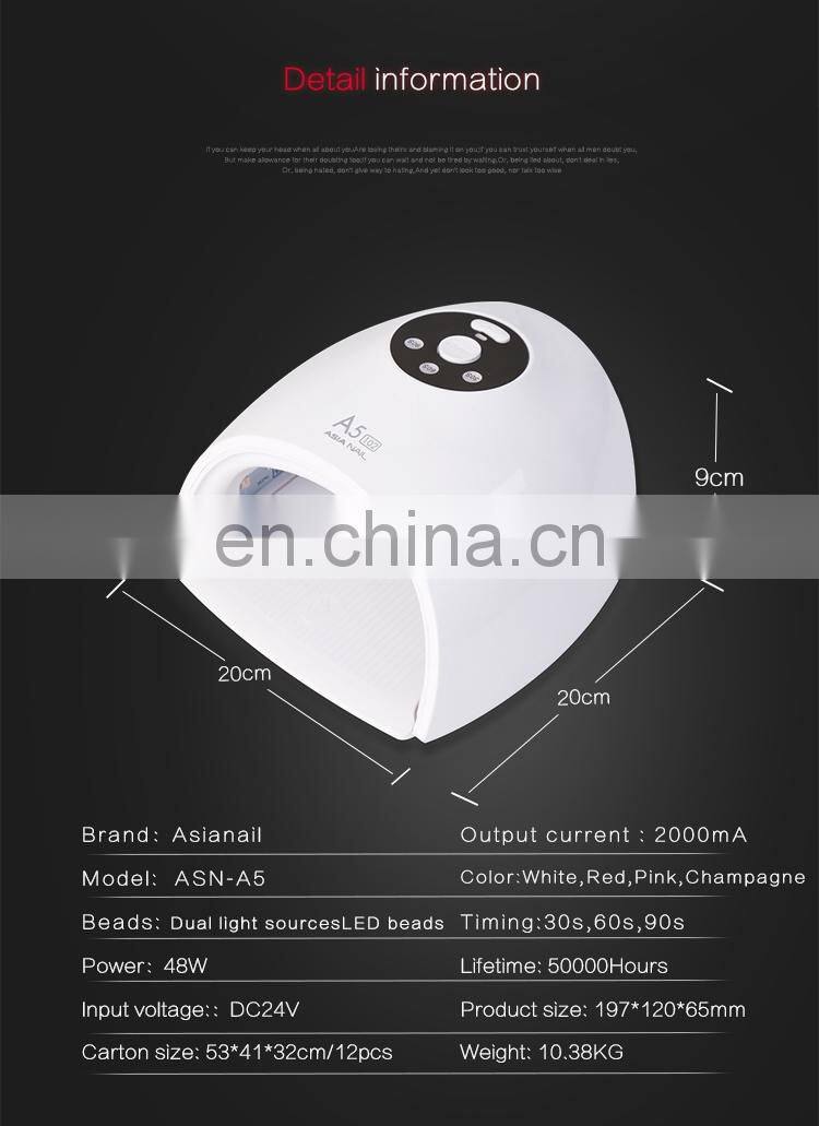 Professional 48w nail lamp led nail polish dryer light wholesale nail dryer 48w