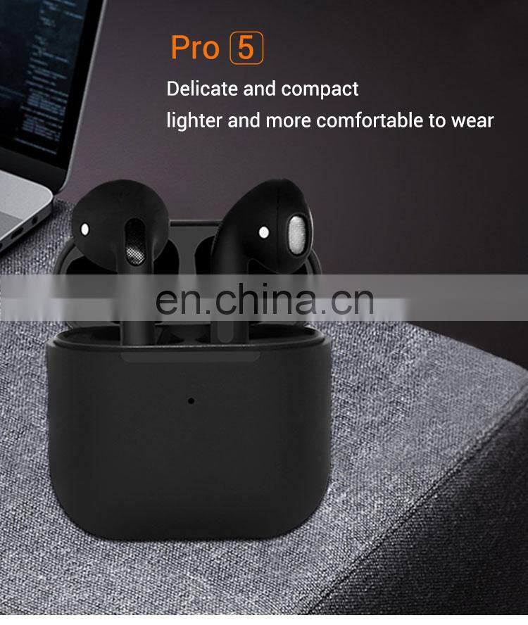 High Quality Pro5 Super Mini Pro Earbuds Bt 5.0 Handfree Earpieces Hifi Stereo Headset Wireless Headphone With Charging Cases