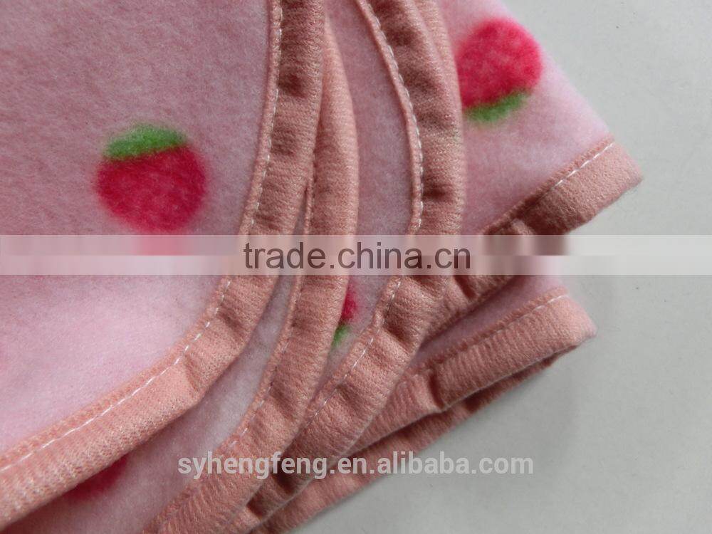 2015 Super Soft Plain Dyed Polar Fleece Blanket