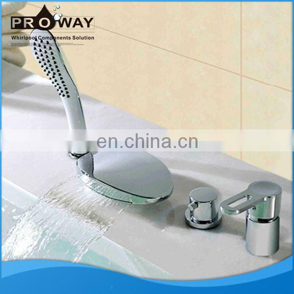 Bathtub Faucet with Shower Bathroom Mixer Shower Taps 5 Pieces Set Faucet