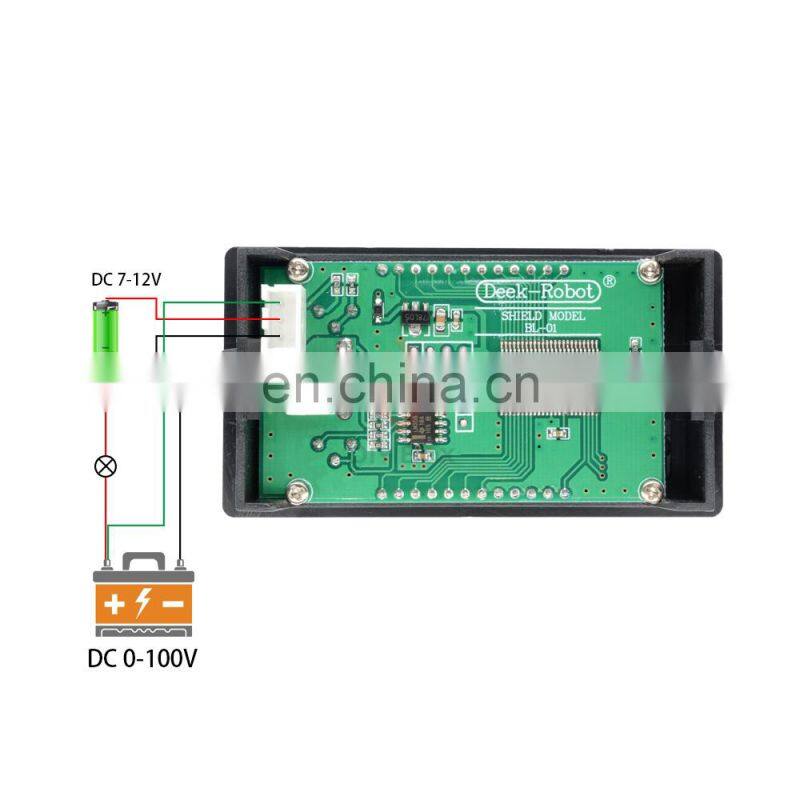 DC 0-100V 10A 1000W LCD Digital Voltmeter Ammeter Wattmeter Voltage Current Power Meter Volt Detector Tester Monitor 12V 24V 36V